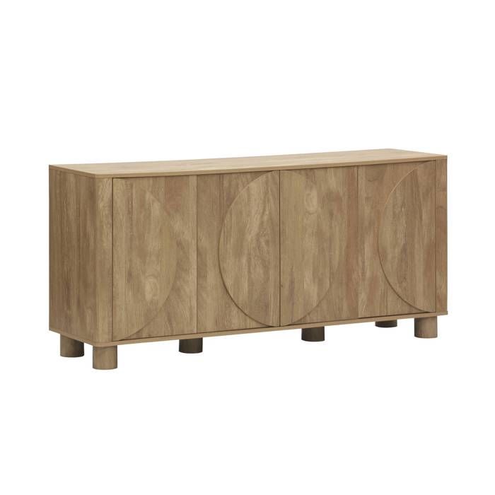 Buffet décor bois de manguier 4 portes 155cm Pondi Buffet décor bois de manguier 4 portes 155cm Pondi