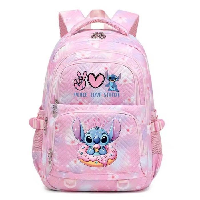 Sac à dos Stitch, Grande Capacité, pour garçon et fille d'école