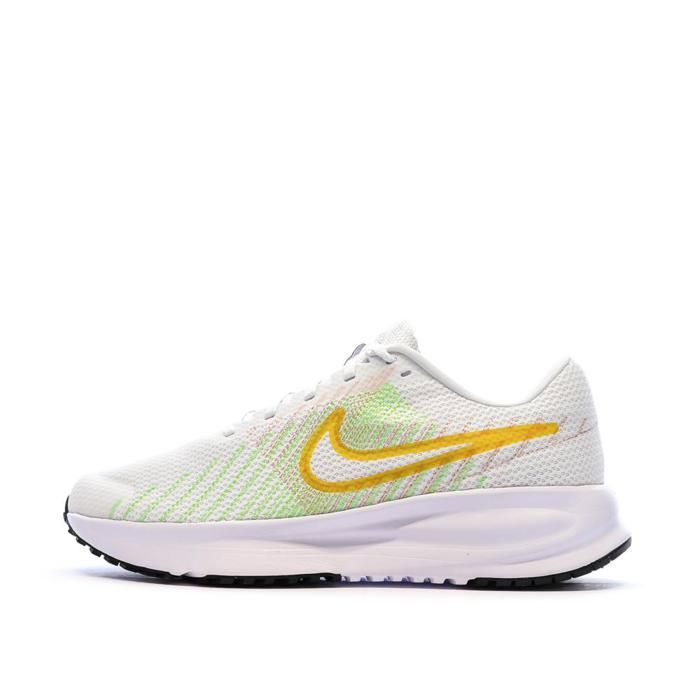 Nike Baskets Blanches/Jaunes Homme Nike Run Defy