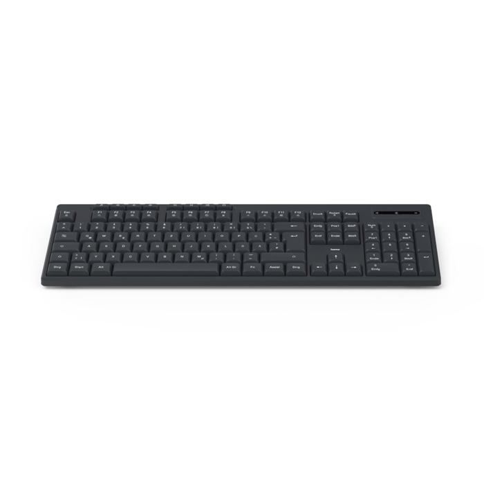 Clavier sans fil multimédia Hama WK 200 Tactile 8 touches média Récepteur USB A Alimenté par batterie