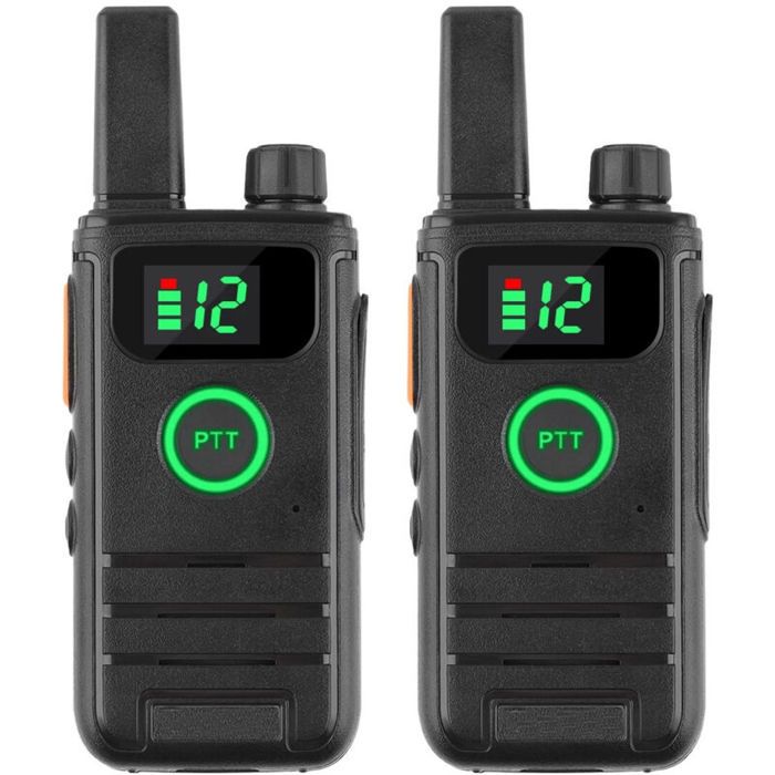 Talkie-walkie PoC Radtel P6 Longue Portée – Lot 2 Radios Avec 2 Cartes SIM Et Service Inclus