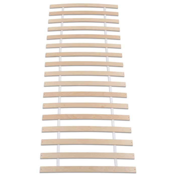 Sommier 80 x 190 et 80 x 200 cm PASIA 17 lattes sans cadre Sommier à lattes pré-percées pour lit 1 place