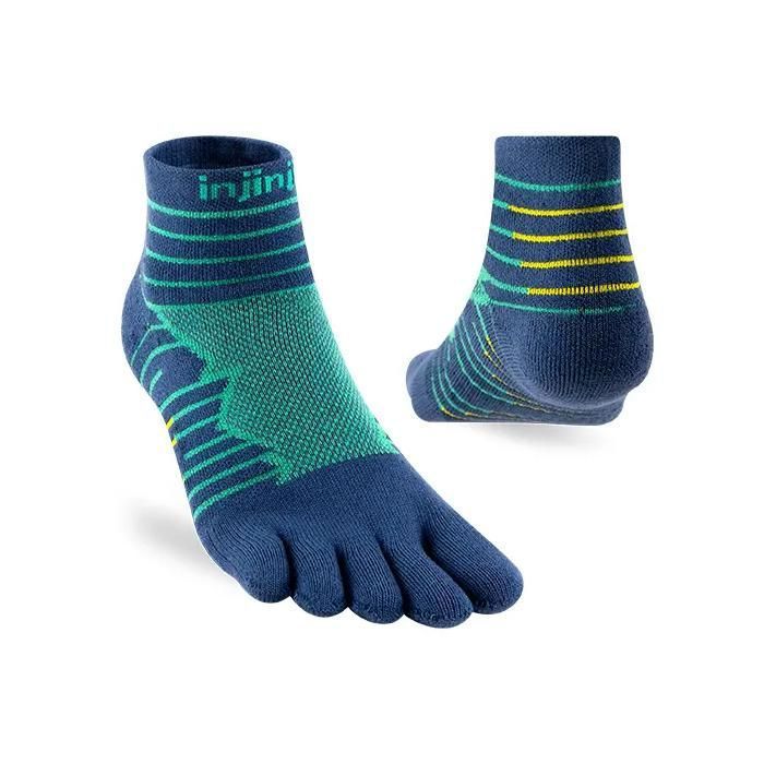 Chaussettes Injinji Ultra Run Mini-Crew - poseidon