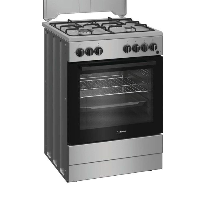 Cuisinière Indesit I6G3PMS – Gaz/Électrique, 73L, 4 Brûleurs - vue 2