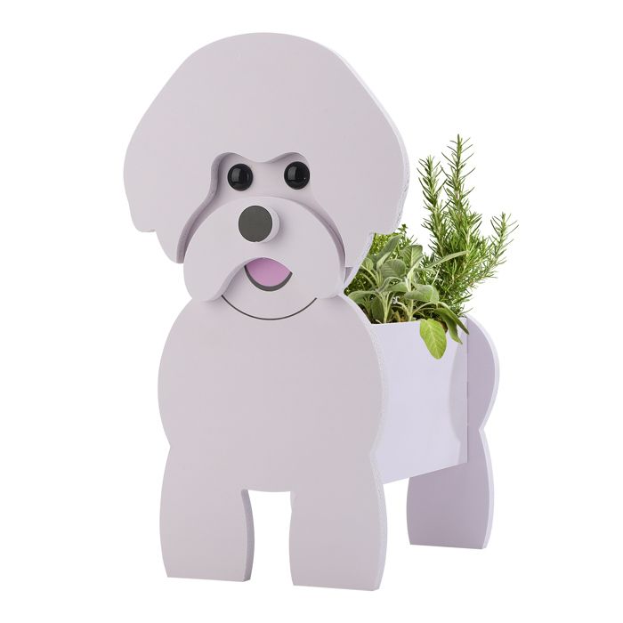 ARAMOX Pot de jardinière pour chien Pot de jardinière décoratif pour chien haute capacité de mignon Pot de piscine outils