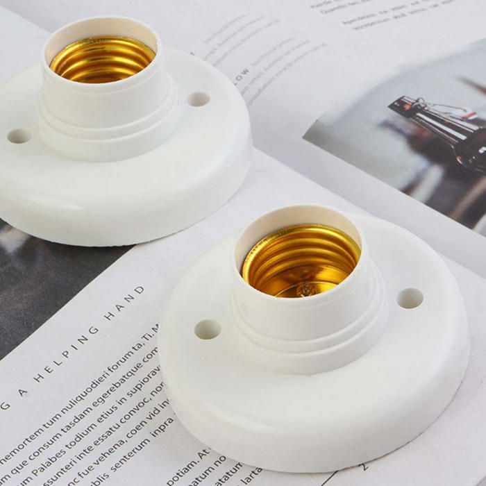 Douille Ampoule E27 Plafond - AC 220-240V Support pour LED Murale Ventilateur Cuneary Douille Ampoule E27 Plafond - AC 220-240V Support pour LED Murale Ventilateur Cuneary