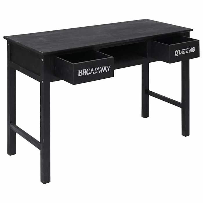 NEW Bout de Canapé MEUBLE dEntrée - UU - Table console - Noir 110x45x76 cm Bois FR_39221