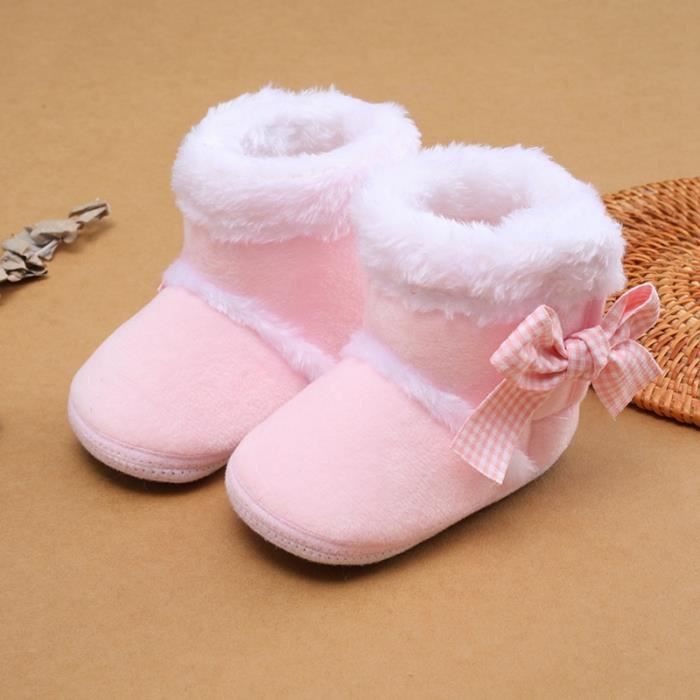 Couleur 43P taille 13 18 mois chaussures d automne pour bebe fille bottes de neige chaudes a semelle souple Cdiscount