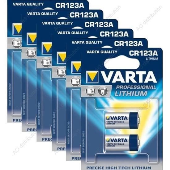 Varta Lot de 12 piles CR123A - Cdiscount Jeux - Jouets