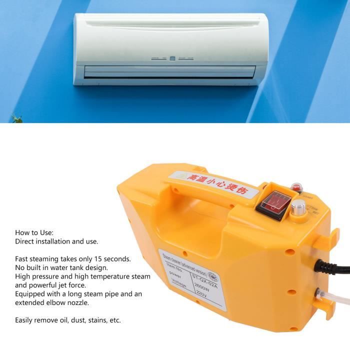 Nettoyeur Vapeur Haute Température 3000 W - Pression 3-5 Bars, Pour Voiture Et Maison