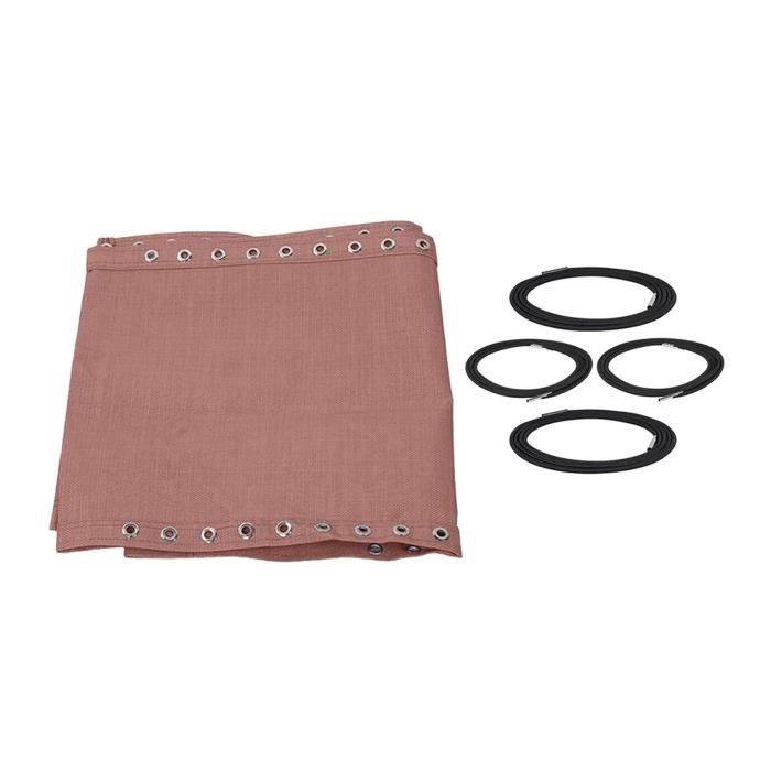 Tissu De Rechange Pour Chaise Longue Extérieur - 160x48 Cm, Respirant, Avec Sanglestockées - Marron - 8