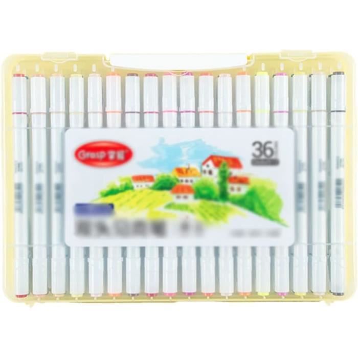 Lot de 36 feutres de coloriage double pointe - Staedtler - Couleurs assorties - Design Journey - Dessins - Peinture