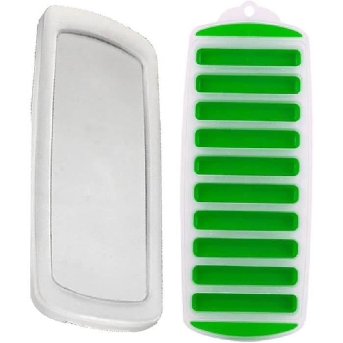 Atyhao - Plateau De Congélation En Silicone 10 Trous Réutilisable Avec Couvercle - Pour Purées Bébé, Lait Maternel Et Bouchées D'œufs - 4