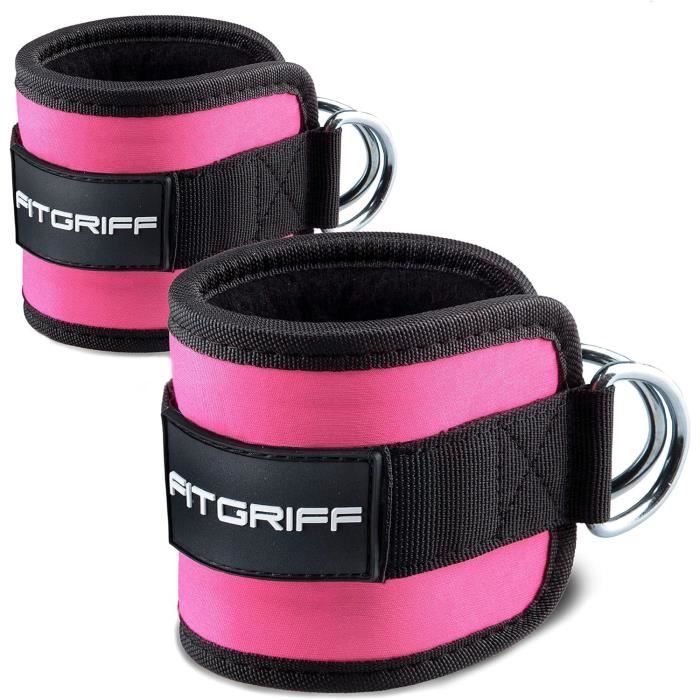Fitgriff® Sangle Cheville Musculation Poulie V1 - Ankle Straps