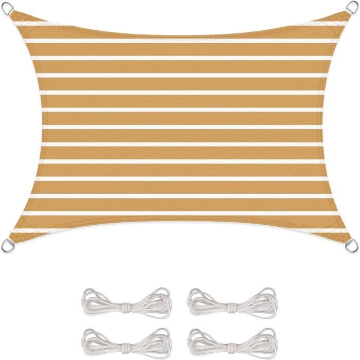 Voile D'ombrage BESTXH - Protection UV 95%, Imperméable, Pour Terrasse Et Jardin - 6