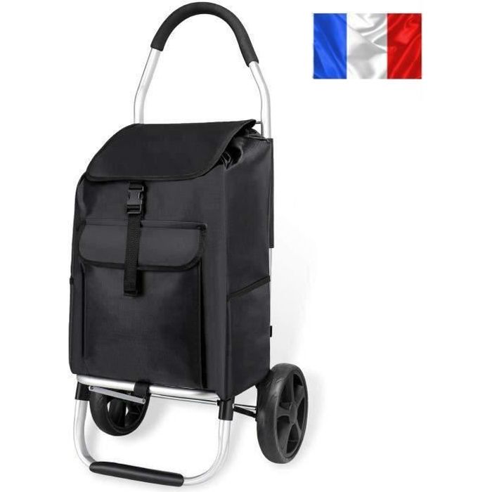 45L Chariot de Courses Pliable Caddie pour courses à 2 Roues Grands  Résistant à l'eau