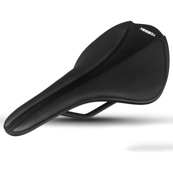 Selle De Vélo Confortable Avec évidement – PU Imperméable, Rail Acier, 27,5 X 14 Cm – Pour VTT, Ville, Route – Absorption Des Chocs