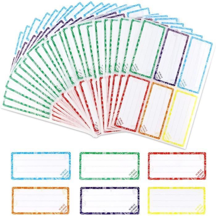 160 étiquettes Autocollantes Personnalisables - Style Bohème, Imperméables - Pour Fournitures Scolaires, Bouteilles... - 9