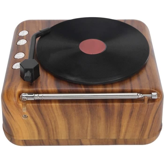 Tourne-Disque Avec Haut-parleurs, Mini Tourne-Disque Rétro En Vinyle, Stéréo Haute Définition