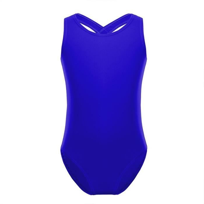 Tutu Jupe Robe de Sport Yoga 3-14 Ans IEFIEL Justaucorps de Gymnastique Enfant Fille Léotard de Ballet Danse Classique Body Maillot sans Manches