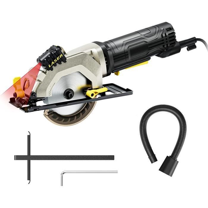 Mini Scie Circulaire 600W: DEKOPRO 5500 RPM, Lame De 85 Mm, Trait De