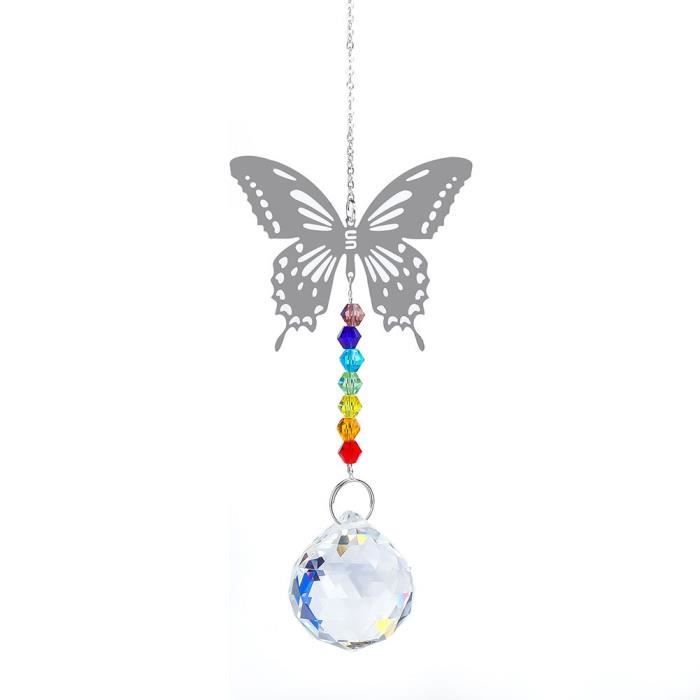 Attrape-Soleil Cristal Prisme Arc-en-Ciel – Décoration Fenêtre Magique, Maison Jardin Noël Mariage, Cadeau Étincelant
