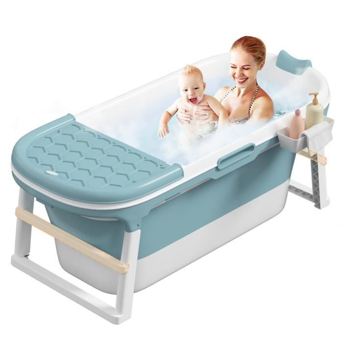 pour douche portable pour bébé bleu pliable portable Bac de bain pour enfants baignoire antidérapante