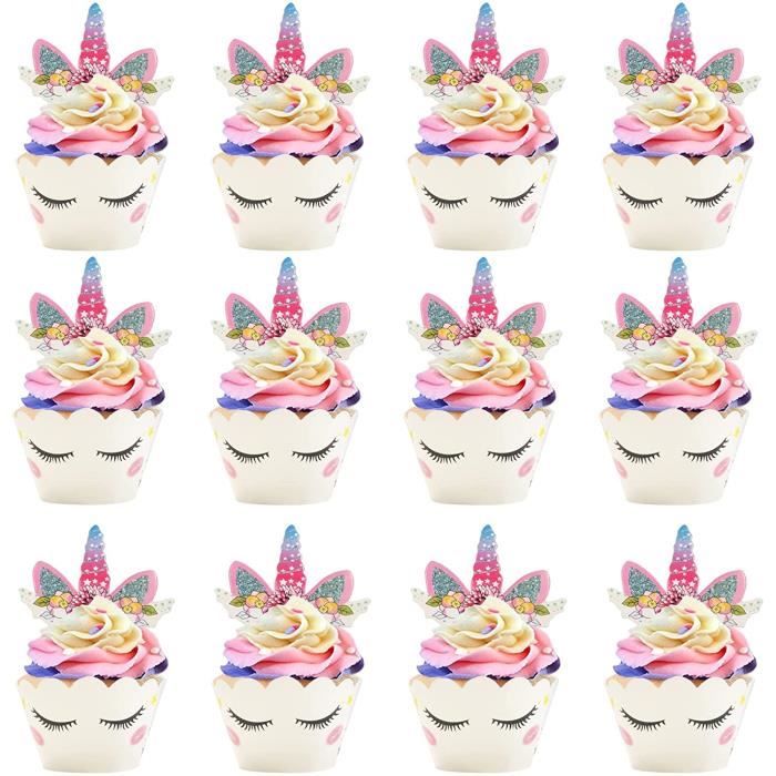Decoration De Gateau Licorne Blanche 6 Cdiscount Maison