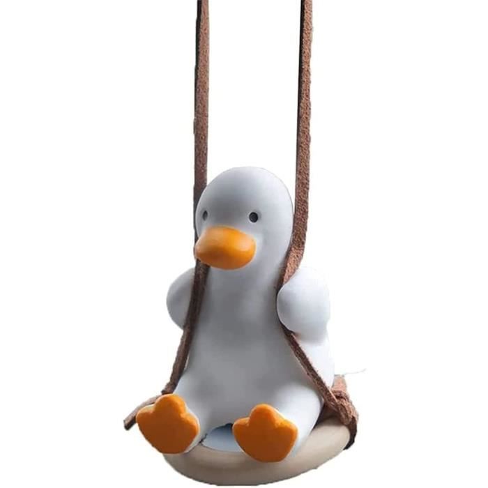 Swinging Duck Car Hanging Ornament, Cute Swing Duck Rearview