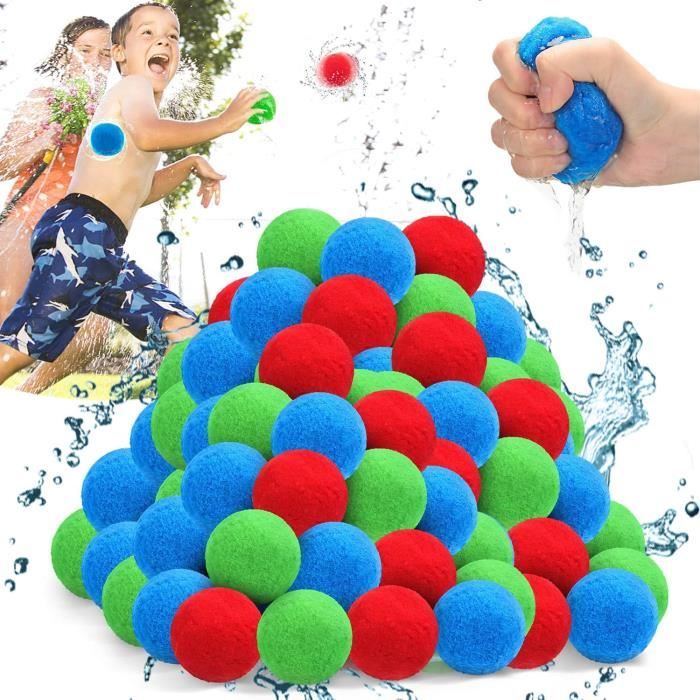 Bombe à Eau Réutilisable Géante 120 Cm - Ballon Gonflable Transparent Pour Jeux D'eau, Plage, Piscine - Enfants Et Adultes