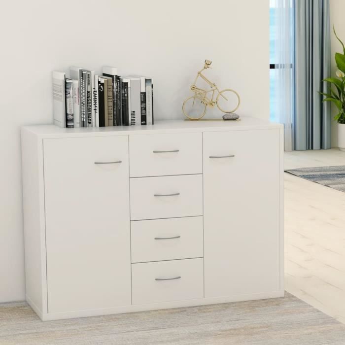 CHEZDECO🐳Bon - Buffet Salon Scandinave décor Commode bahut Contemporain vaisselier - Meuble bas rangement - Style classique -6674