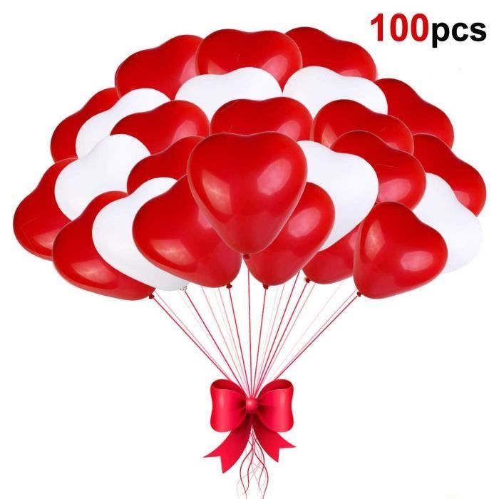 Sinwind Ballon Coeur Rouge Blanc Ballon Helium Coeur Ballon En Forme Coeur Latex Pour Mariage Anniversaire Saint Valentin 2935 Achat Vente Ballon Décoratif Soldes Sur Cdiscount Dès Le 20 Janvier Cdiscount