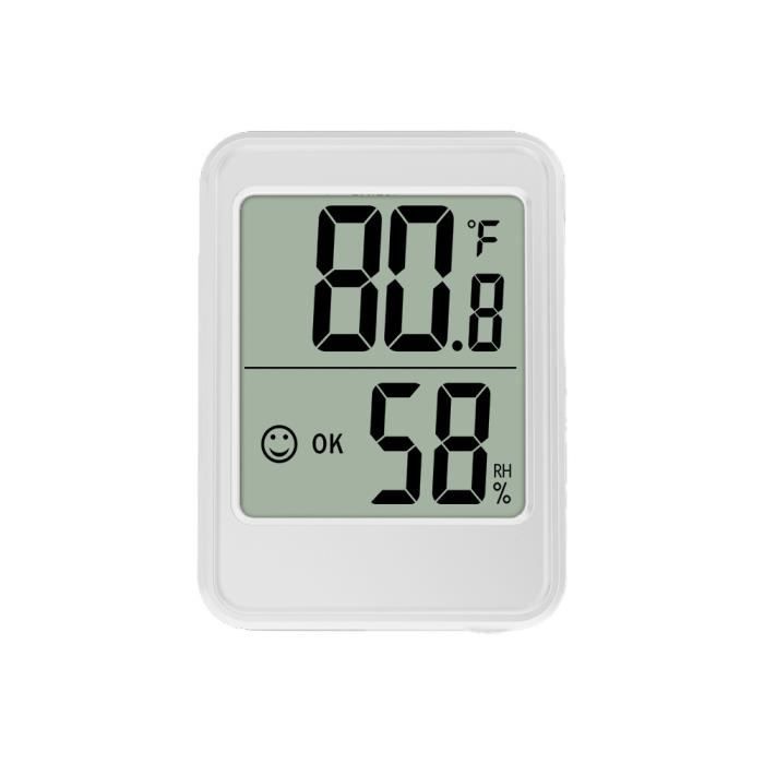 Thermomètre Intérieur, Hygromètre Thermomètre Électronique et Thermomètre d'humidité pour Maison, Bureau, Serre, Entrepôt, Chambre