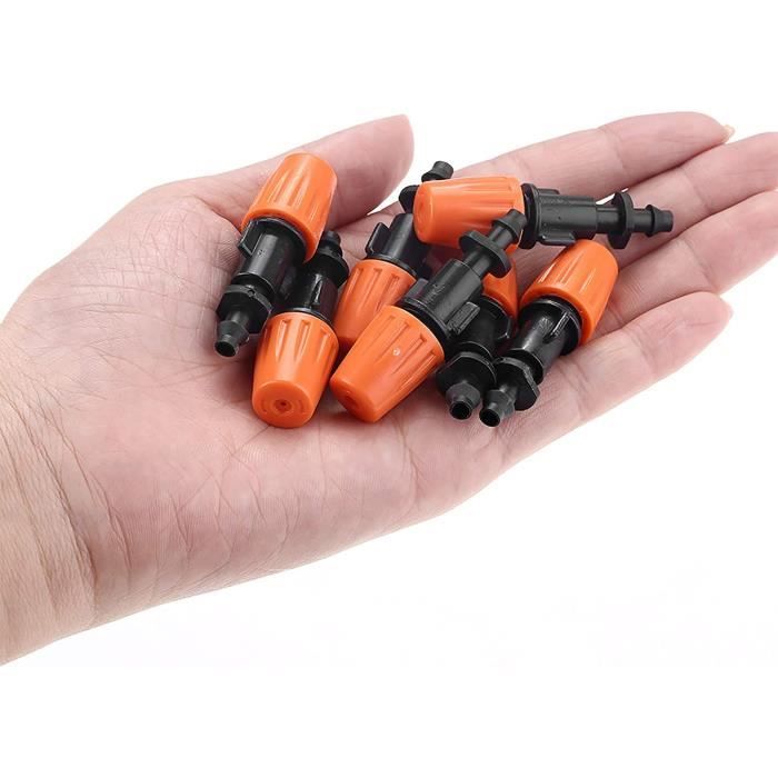 Lot De 50 Buses De Brumisation En Plastique - Pour Système D'arrosage Goutte à Goutte 4/7mm, Pression 1.5-3 Bar - Refroidissement, Irrigation, Serre