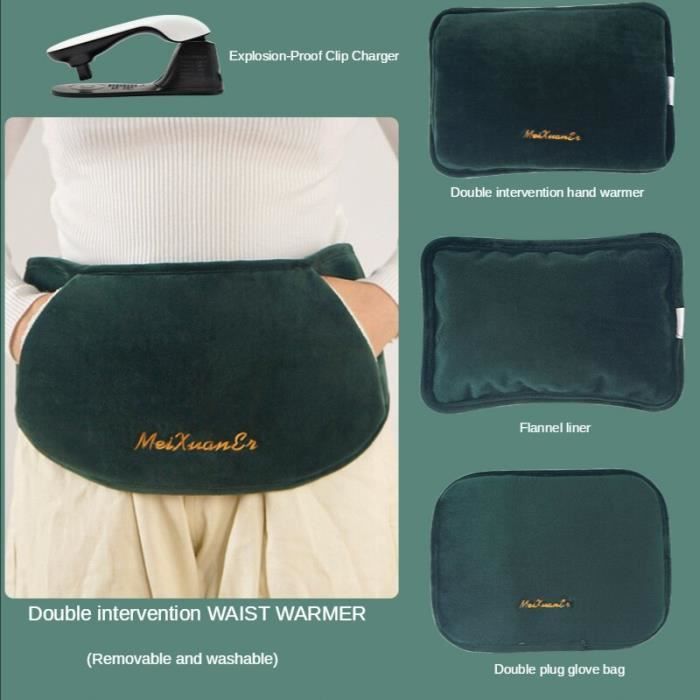 Pochette Chauffe-Mains Rechargeable, Chauffe-Mains Portable, Chauffe