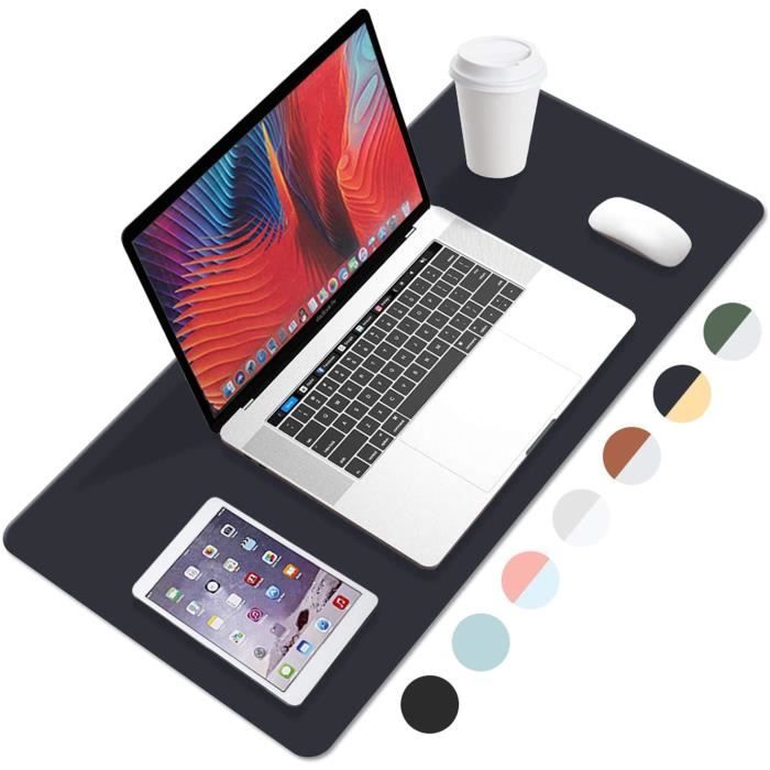 Sous-main Bureau Transparent 90x43 Cm - PVC Sans BPA - Bords Ronds Antidérapants - Protège Et Décore - Facile à Nettoyer