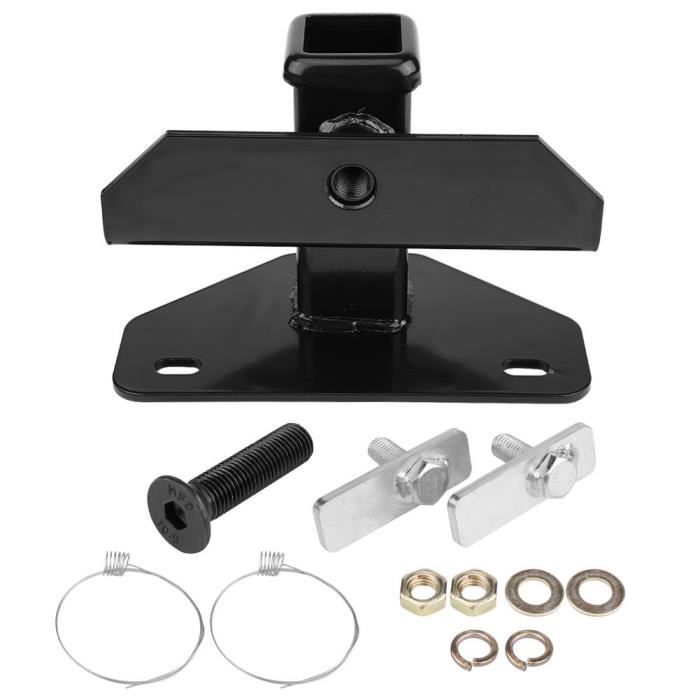 AUSUM MOTOR Marchepied d'attelage pour pick-up, protection de pare-chocs arrière pour récepteur d'attelage de 5,1 cm, marche d'attelage de remorque, marche noire, protection de pare-chocs de charge