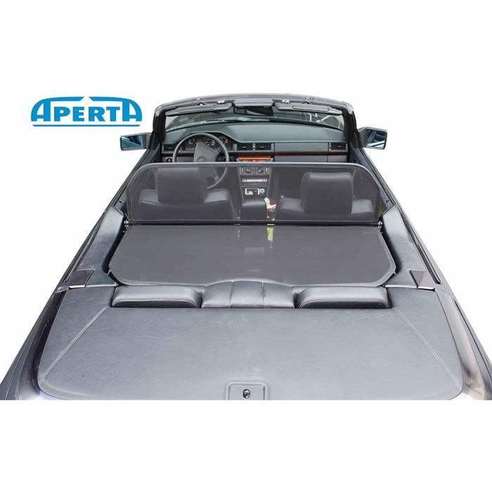 Filets coupe-vent pour cabriolet Aperta Filet Coupe-Vent Compatible avec Mercedes-Benz Classe E Noir Filet Anti-remous 1 64120