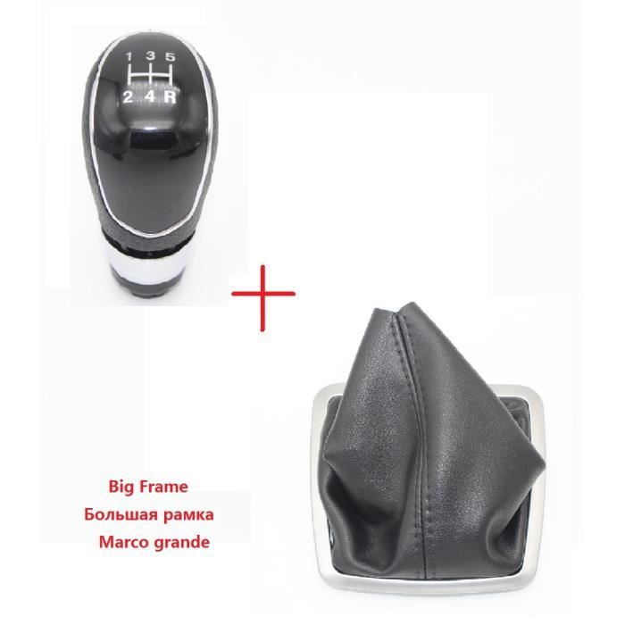 POMMEAU LEVIER VITESSE 5R + SOUFFLET NEUF | Peugeot 206 207 307 Citroën C3 C4 C5 | Kit COMPLET - Équipement Auto