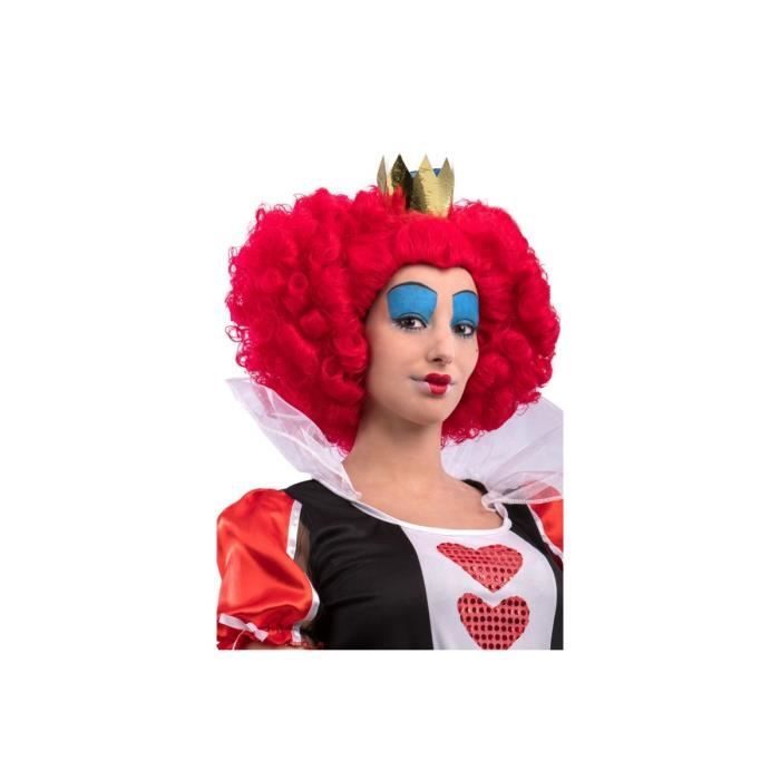 perruque reine rouge