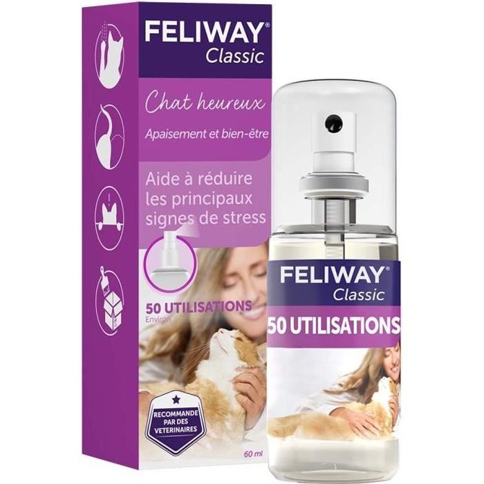 FELIWAY Classic - Spray anti-stress calmant 60ml - Pour chat - Cdiscount