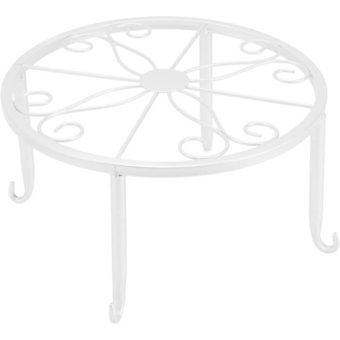 Lot De 6 Supports Surélevés Pour Pots De Fleurs Ronds - Diamètre 30cm - Plastique Solide, Améliore La Circulation D'air - 12