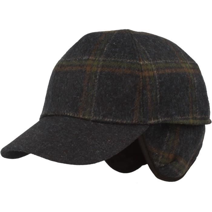 Casquette De Baseball Hiver En Laine Pour Homme Et Femme Avec Cache-Oreilles - Chapeau Chaud De Trappeur