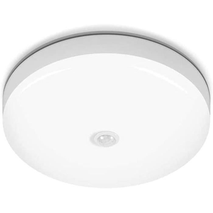 TOOWELL Lot de 2 plafonniers LED à détecteur de mouvement à piles pour placard, couloir, garde