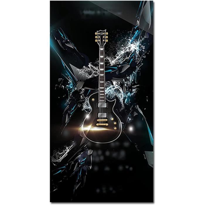 Kit Peinture Diamant 5D 'Instrument De Musique' - 30x40 Cm - Diamants Ronds, Toile Collante - Loisir Créatif Adulte/enfant