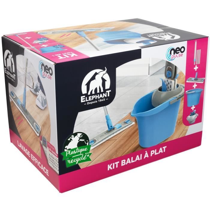 Kit de lavage Smarteo Elephant 1 balai + 1 housse + 1 seau