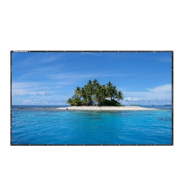 Ecran de Projection 150 Pouces Excelvan 169 Portable 1,11,2 Gain en