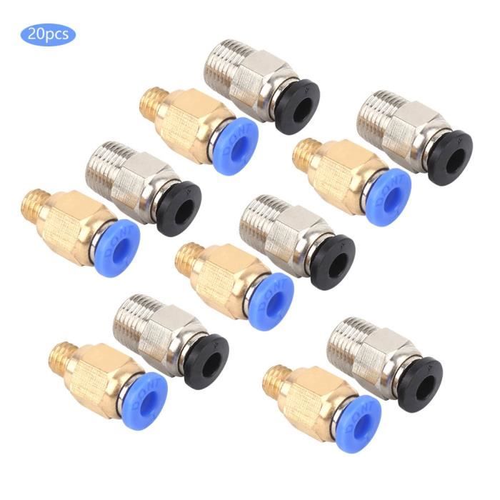 Lot De 10 Connecteurs Pneumatiques PC4-M6 Pour Imprimante 3D - Raccord Rapide