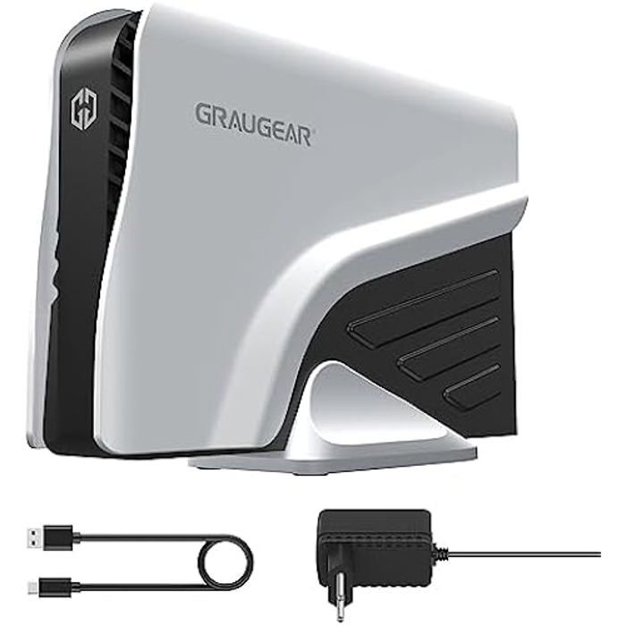 Disque dur externe - GRAUGEAR - G-3501-A-10G - 4 To - USB 3.0 - Noir
