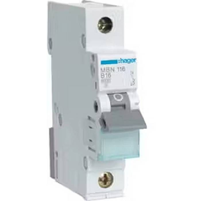 Hager MBN116 Disjoncteur 1 pôle 16 A